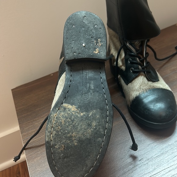 All saints fur leather boots - Picture 3 of 4